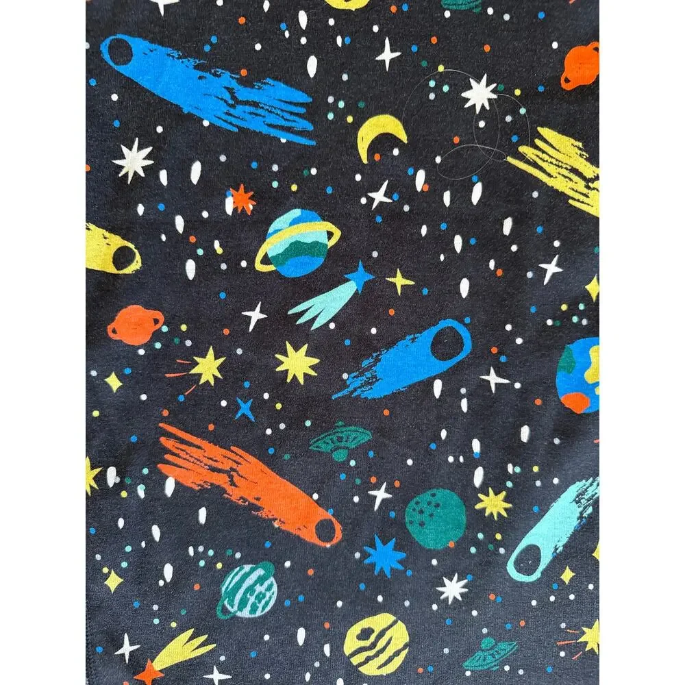 Hanna Andersson Kids Short Johns PJs in Outer Space Planets Print Size 10